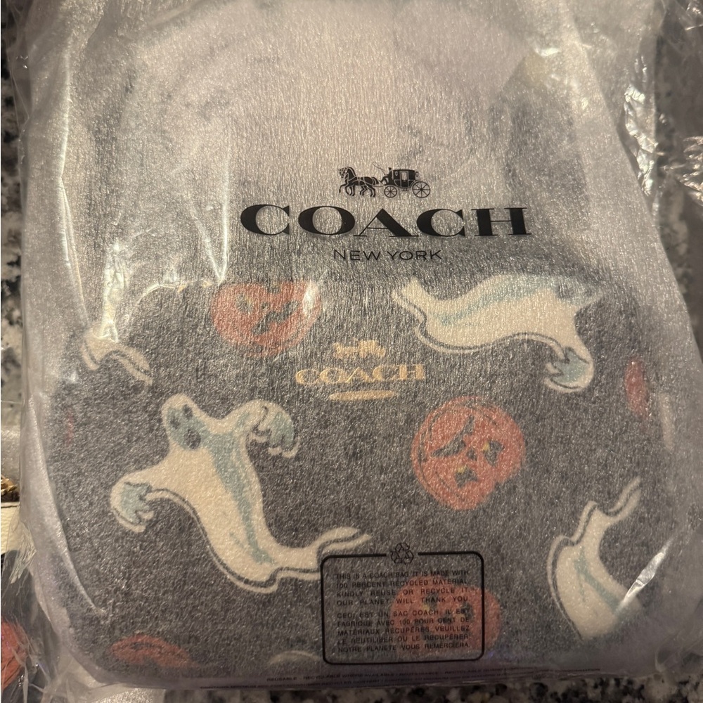 Coach Mini Jamie Camera Bag In Signature Canvas With Halloween Print